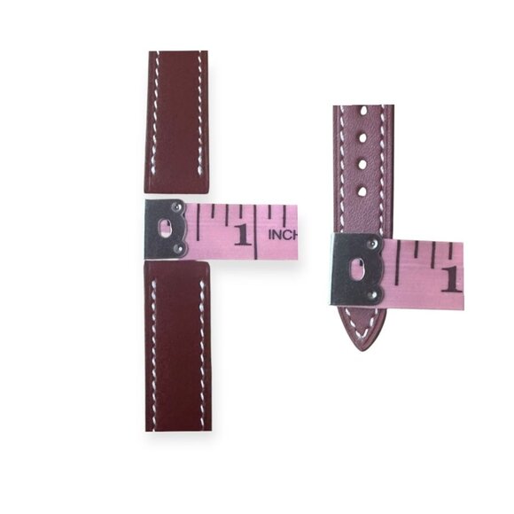 Hermès Cape Cod Double Tour Watch Strap 31mm SH Dark Red Leather – New - Picture 8 of 11